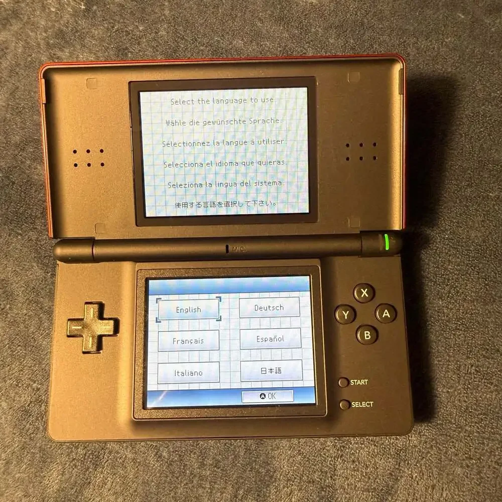 Nintendo DS Lite CRIMSON RED/BLACK Handheld Video Game Console System NEW
